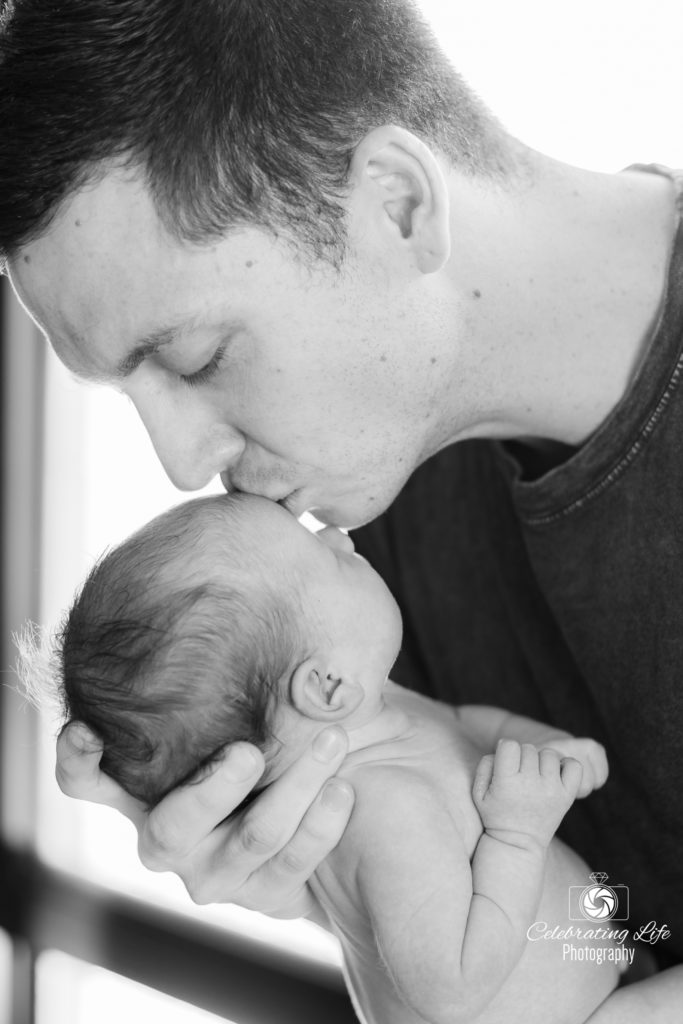 Perth newborn photography - Father and daughter