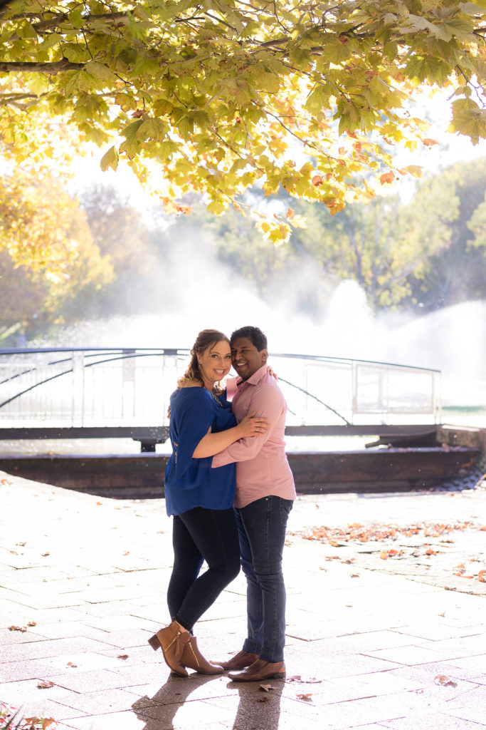 WA engagement photo couple pose