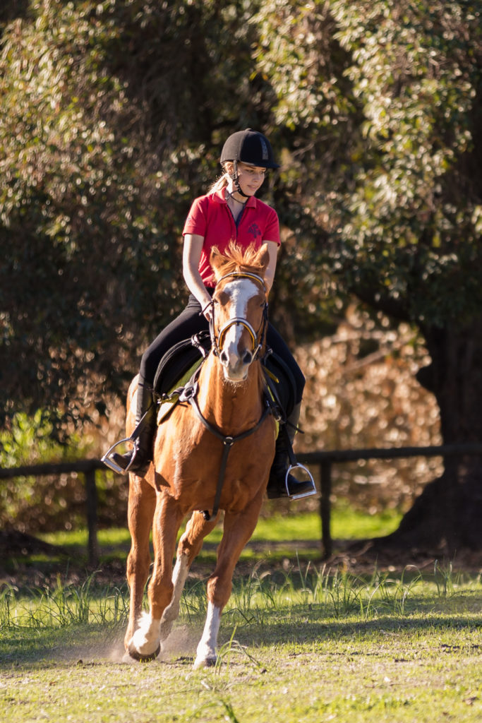 girl riding horse