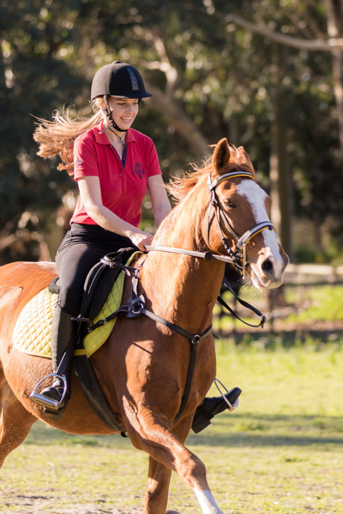 close up horse riding