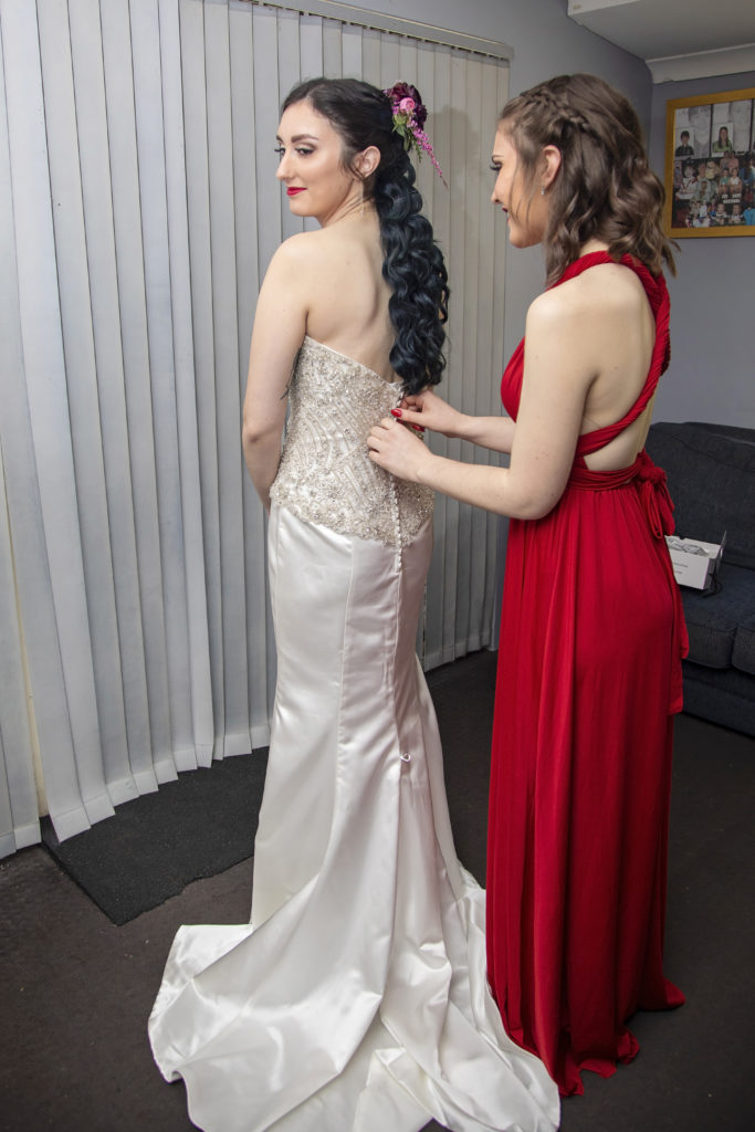 bride getting ready photo